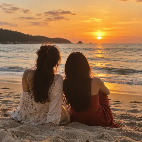 Ngắm hoàng hôn bên bạn